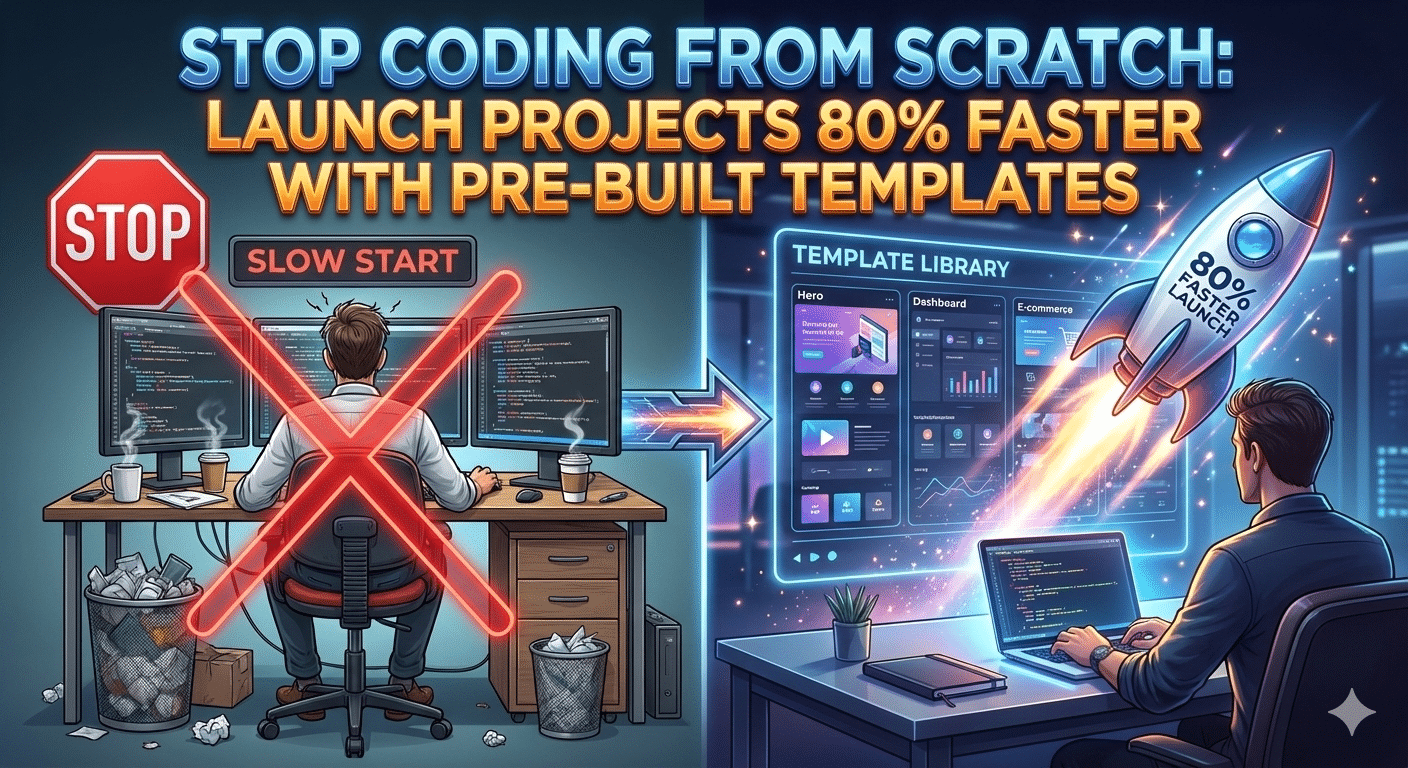 Stop Coding From Scratch: Launch Projects 80% Faster with Pre-Built Templates
class=